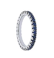 Anello Gazzola Gioielli Donna in Oro bianco Zaffiro blu BBI1103ZB12